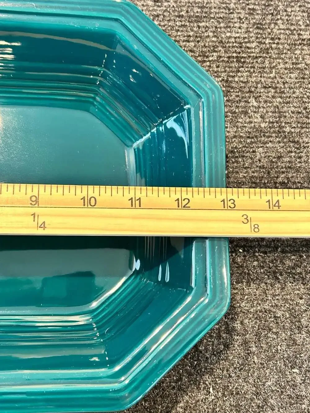 Thomas O'Brien Veranda Laurel Green 9 x 13 Octagonal Serving Platter with Lid